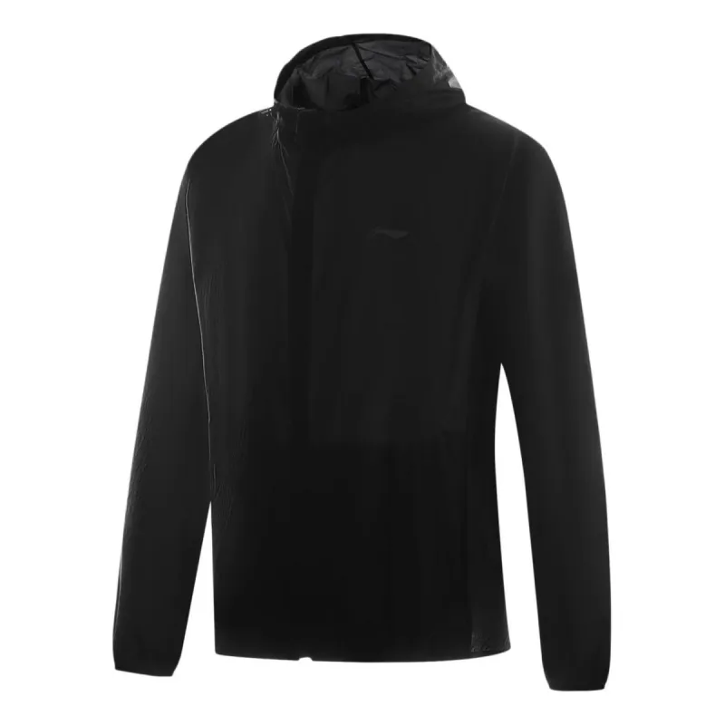 Li-Ning Logo Sports Windbreaker 'Black' AFDU459-1 sold by KicksCrew