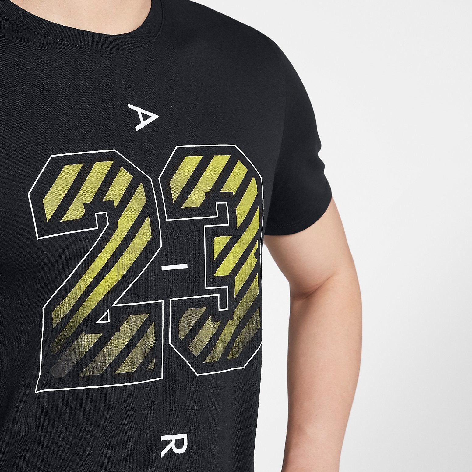 Air Jordan 23 Logo T-shirt 'Black' AQ8147-010 sold by KicksCrew product image thumbnail 2