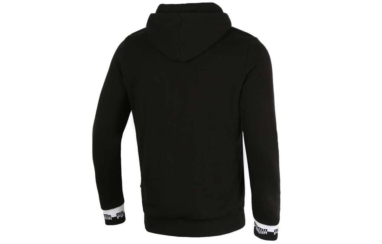 Puma Amplified Full-Zip Hoodied Jacket 'Black White' 588812-01 sold by KicksCrew product image thumbnail 2