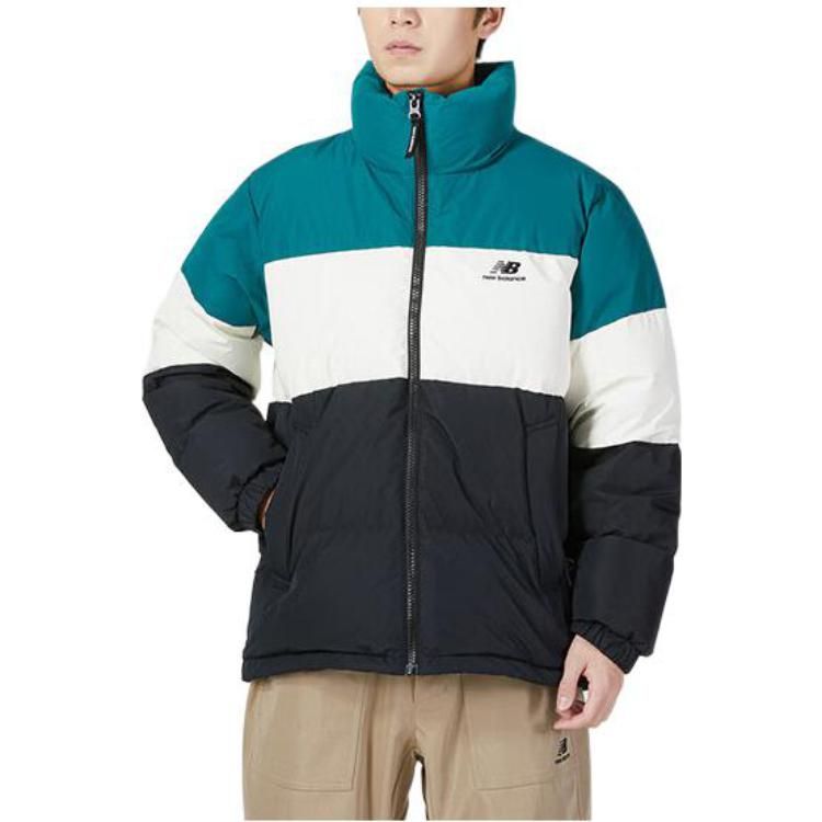 New Balance Warm Down Jacket 'Black White Blue' 5PC44283-HT sold by KicksCrew product image thumbnail 2