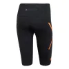 (WMNS) adidas by Stella McCartney TruePace Short Running Tights 'Black Orange' HB6082 sold by KicksCrew