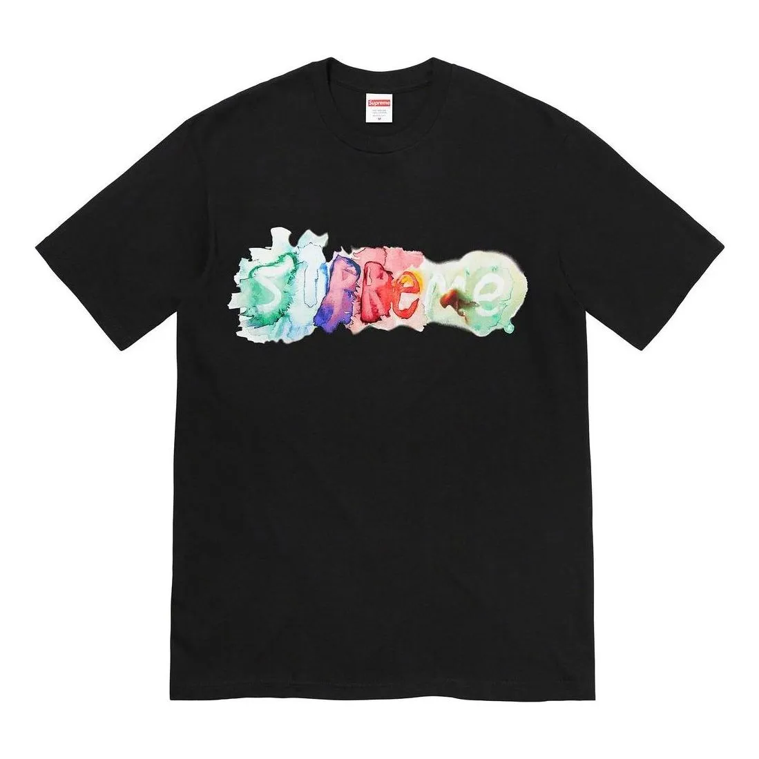 Supreme Watercolor T-Shirt 'Black' SUP-SS23-004 sold by KicksCrew