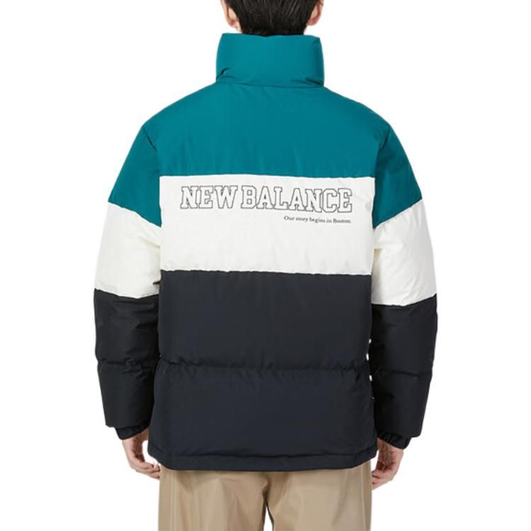 New Balance Warm Down Jacket 'Black White Blue' 5PC44283-HT sold by KicksCrew product image thumbnail 3