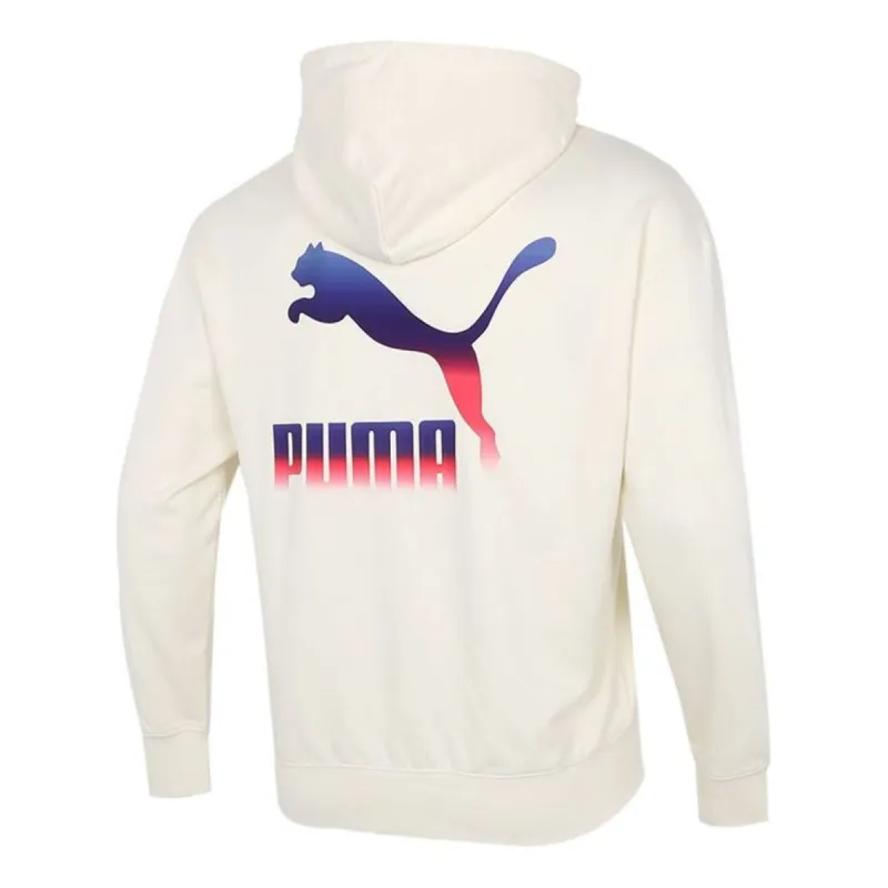 Puma Logo Hoodie 'Cream' 534443-73 sold by KicksCrew