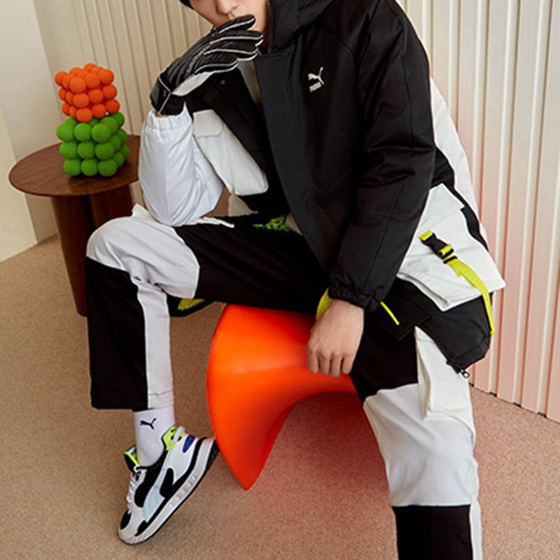 Puma Retro Block Down Jacket 'Black White' 534676-01 sold by KicksCrew product image thumbnail 3