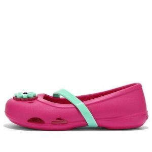 (GS) Crocs Lina Flats 'Pink' 205040-6X0 sold by KicksCrew