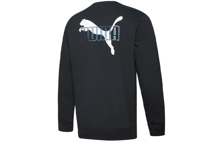Puma Iridescent Crewneck Sweatshirt 'Black White Blue' 597902-61 sold by KicksCrew product image thumbnail 2
