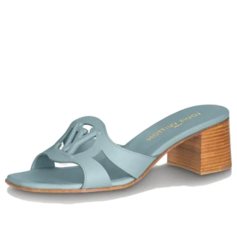 (WMNS) LOUIS VUITTON Isola 45mm Sandals 'Teal' 1ABYSE sold by KicksCrew