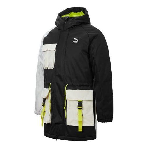 Puma Retro Block Down Jacket 'Black White' 534676-01 sold by KicksCrew