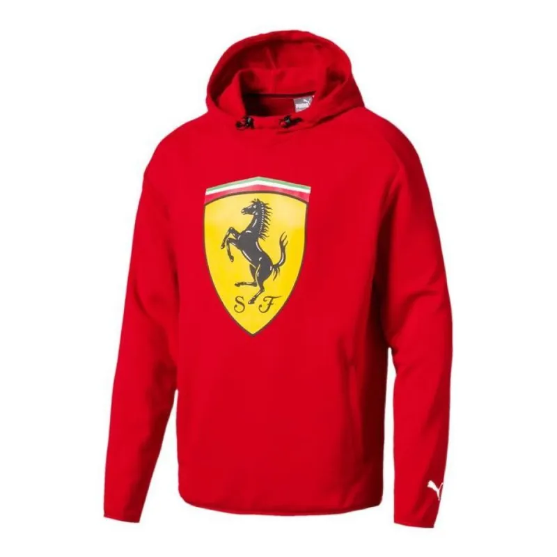Puma x Ferrari Logo Hoodie 'Red' 763101-01 sold by KicksCrew