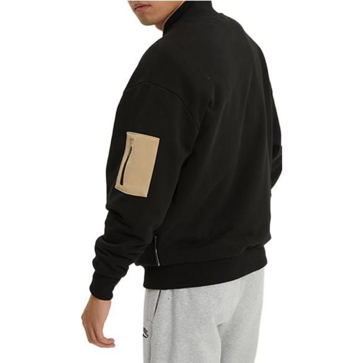 Puma Logo Baseball Jacket 'Black' 536788-01 sold by KicksCrew product image thumbnail 5