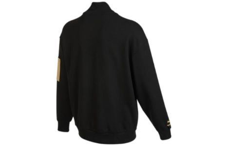 Puma Logo Baseball Jacket 'Black' 536788-01 sold by KicksCrew
