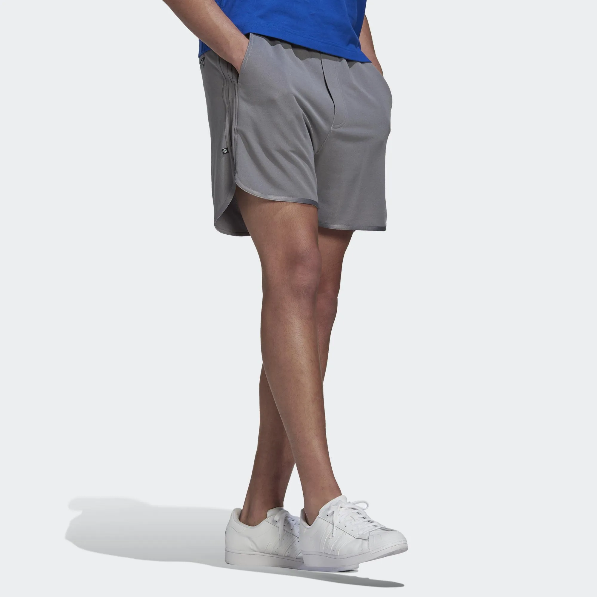 adidas Originals Trefoil Solid Athletic Shorts 'Grey' HR6946 sold by KicksCrew product image thumbnail 4