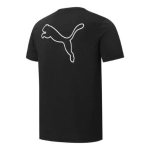 PUMA Back Big Logo Tee 'Black' 671961-01 sold by KicksCrew