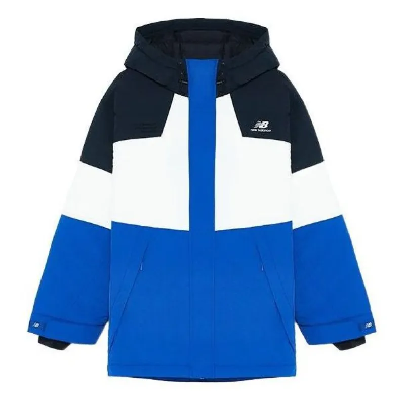 New Balance Color Block Windbreaker 'Blue White Black' 5PC44593-NV sold by KicksCrew
