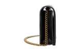 (WMNS) Gucci Chain Wallet With Gucci Script 'Black Leather' 772643-0OP0N-1000 sold by KicksCrew