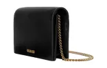 (WMNS) Gucci Chain Wallet With Gucci Script 'Black Leather' 772643-0OP0N-1000 sold by KicksCrew