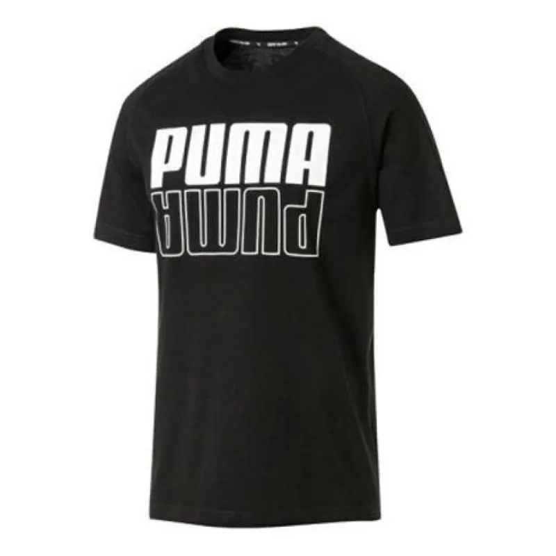 Puma Printed T-Shirt 'Black' 844180-01 sold by KicksCrew