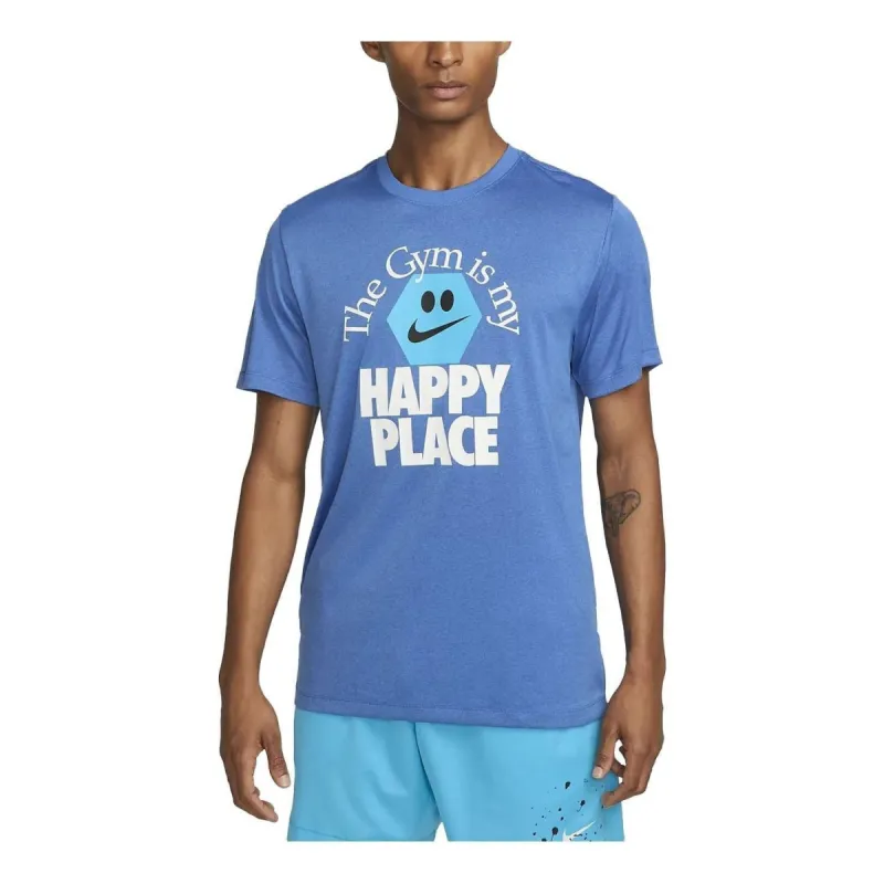 Nike Dri-Fit Happy Place T-Shirt 'Blue' FD0141-456 sold by KicksCrew