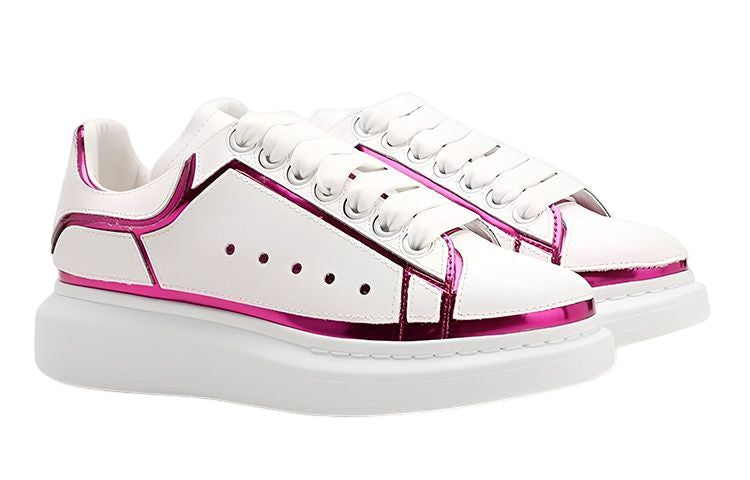 (WMNS) Alexander McQueen Trim Larry Oversized Trainers 'White Fuchsia' 708750WICGG9993 sold by KicksCrew product image thumbnail 2