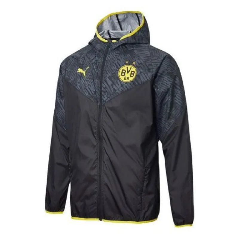 Puma Borussia Dortmund Warmup Jacket 'Black' 758585-02 sold by KicksCrew