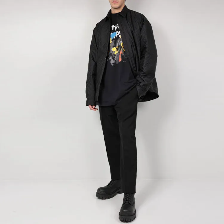 Balenciaga Allover Logo Shirt 'Black' 681457TKO401000 sold by KicksCrew product image thumbnail 3