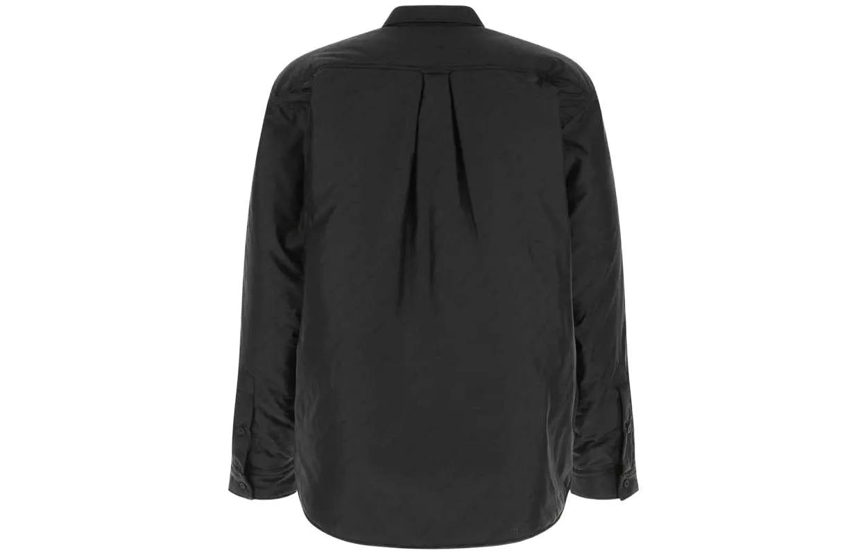 Balenciaga Allover Logo Shirt 'Black' 681457TKO401000 sold by KicksCrew product image thumbnail 2