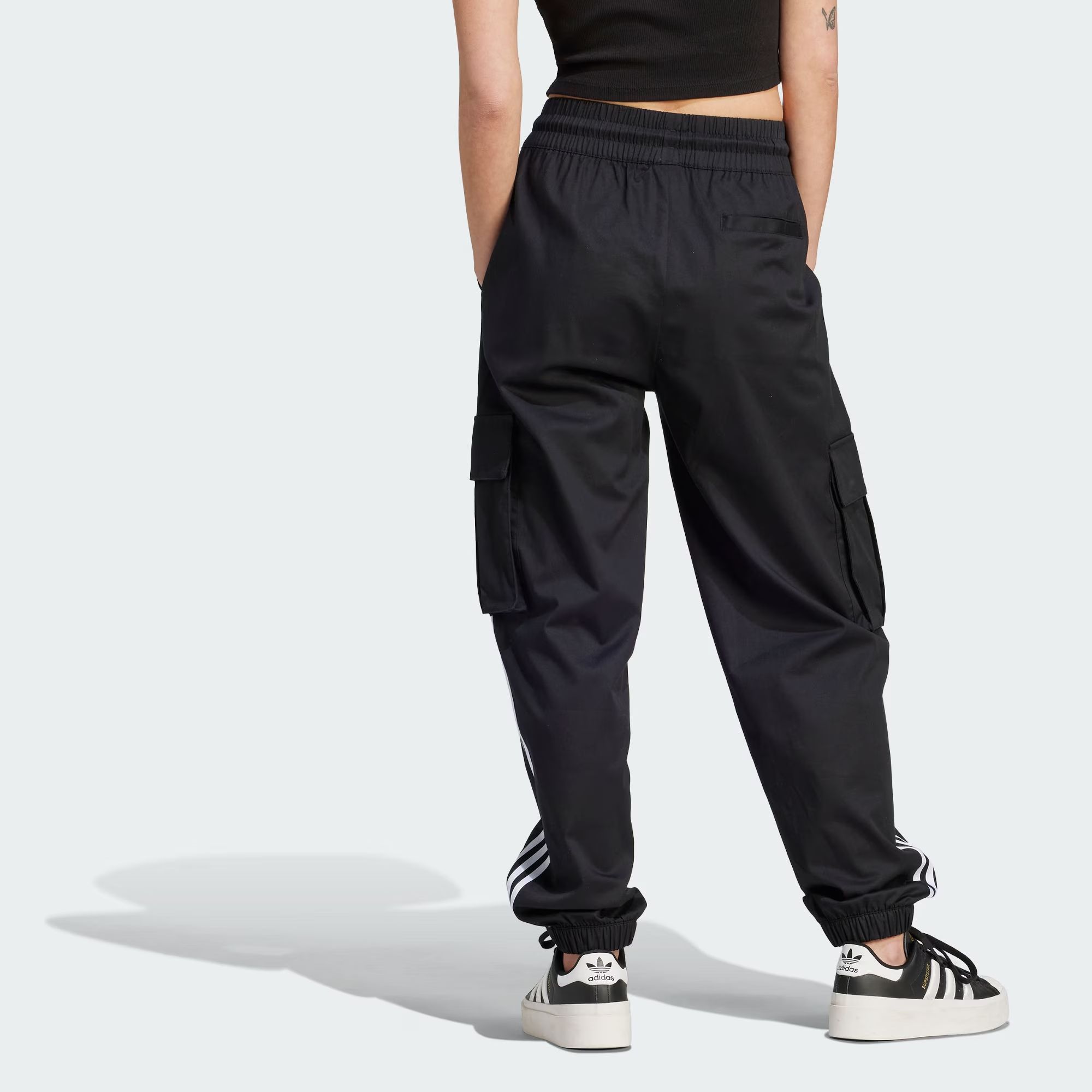 (WMNS) adidas Originals Cargo Pants 'Black' IR9796 sold by KicksCrew product image thumbnail 3