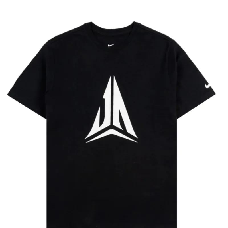 Nike JA Morant Mens Short Sleeve T-Shirt 'Black White' FD0056-010 sold by KicksCrew