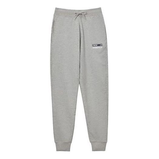 New Balance Logo Print Sweatpants 'Grey Black' MP03905-AG sold by KicksCrew