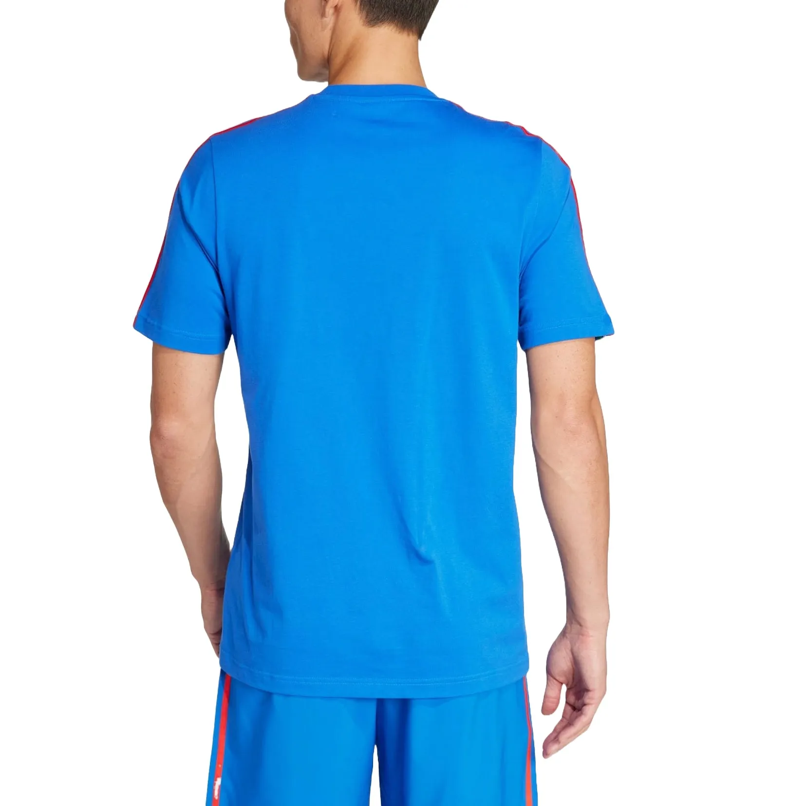 adidas Italy DNA 3-Stripes Football T-shirt 'Blue' IU2108 sold by KicksCrew product image thumbnail 2