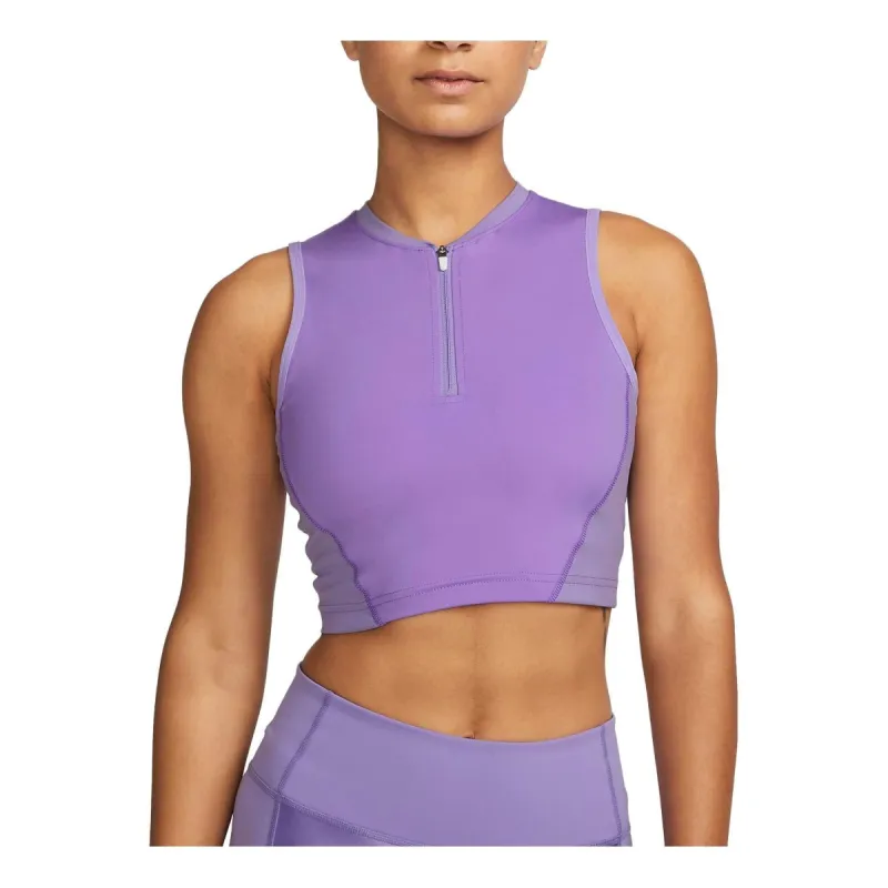 (WMNS) Nike Pro Dri-FIT Crop Tank 'Purple' FJ1830-542 sold by KicksCrew