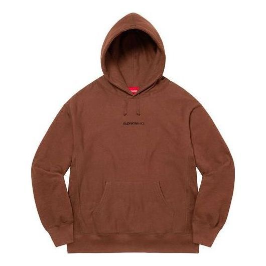 Supreme Number One Hooded Sweatshirt 'Brown Black' SUP-FW21-121 sold by KicksCrew