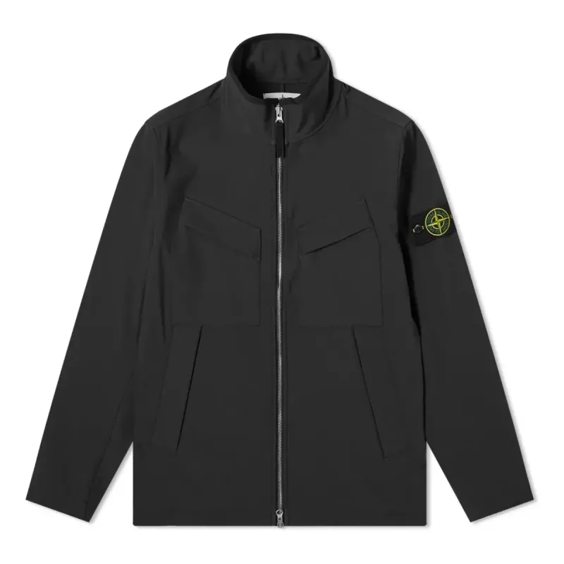 STONE ISLAND Soft Shell-R Jacket 'Black' 741540827-V0029 sold by KicksCrew