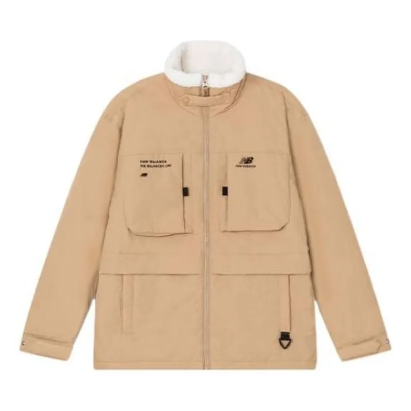 New Balance Logo Warm Jacket 'Khaki White' 5QC44293-BEI made by KicksCrew