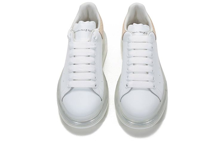 (WMNS) Alexander McQueen Clear Sole Oversized Sneaker 'Beige Embossed Suede Crocodile' 650796WHZ4V9728 sold by KicksCrew product image thumbnail 4