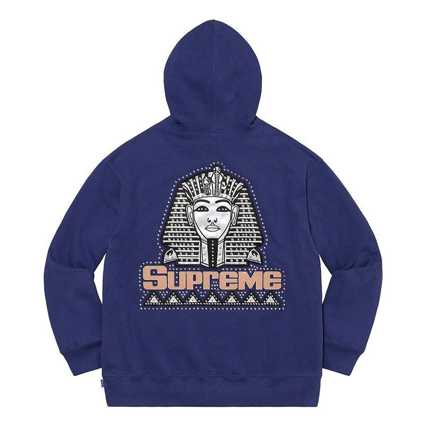Supreme Pharaoh Studded Hoodie 'Blue White Black' SUP-FW20-020 sold by KicksCrew