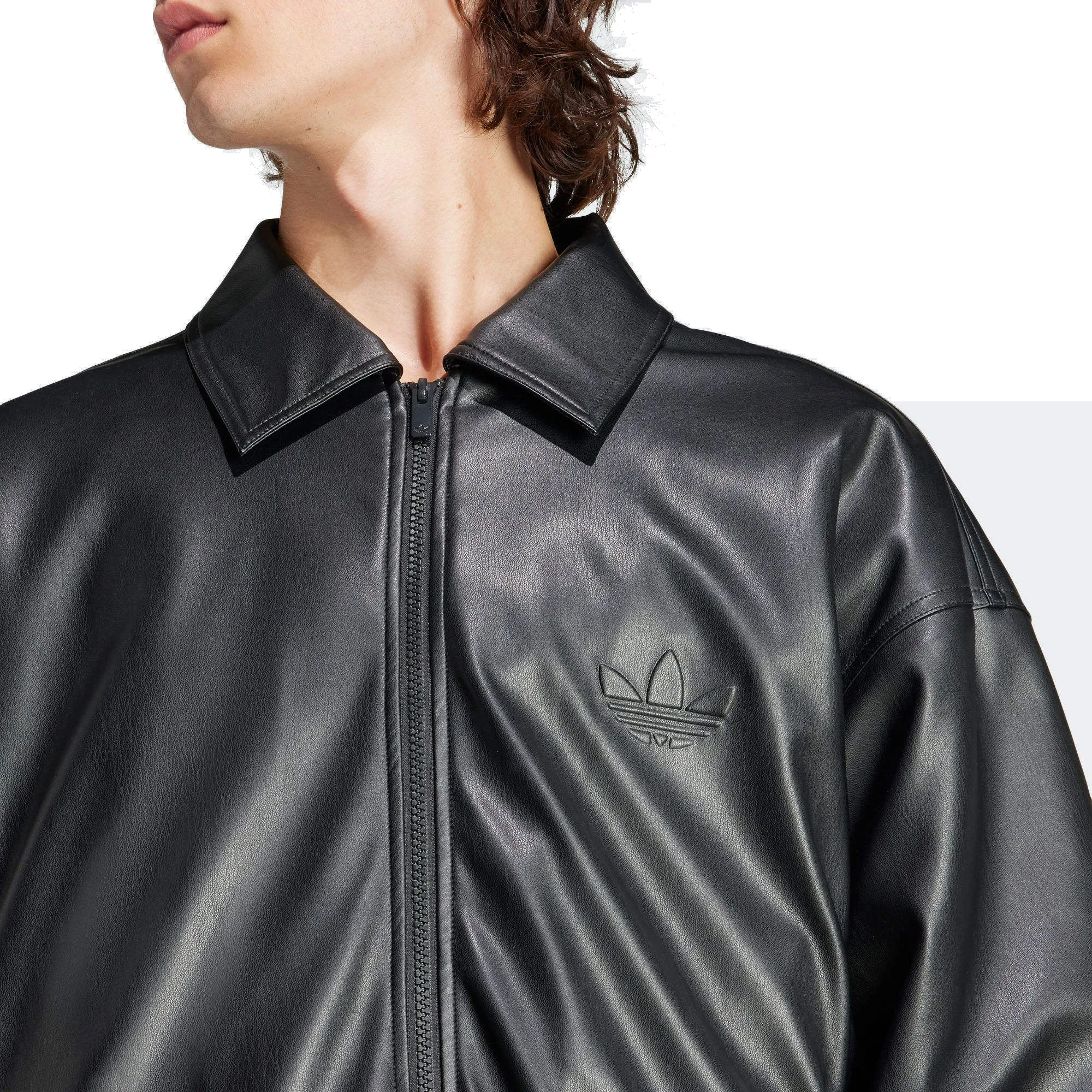 adidas Classic Street Embossed Jacket 'Black' IP3281 sold by KicksCrew product image thumbnail 3
