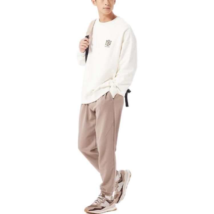New Balance Logo Print Sweatshirt 'White' AMT23330-CIC sold by KicksCrew product image thumbnail 3