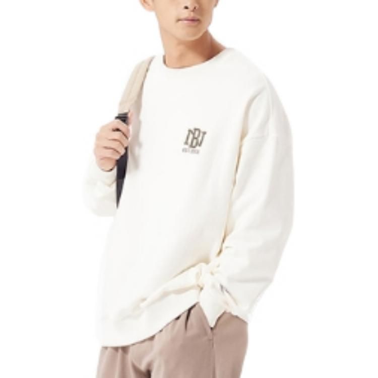 New Balance Logo Print Sweatshirt 'White' AMT23330-CIC sold by KicksCrew product image thumbnail 4