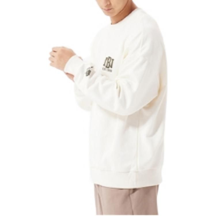 New Balance Logo Print Sweatshirt 'White' AMT23330-CIC sold by KicksCrew product image thumbnail 5