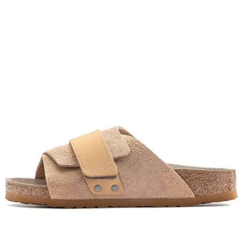 Birkenstock Kyoto Nubuck Suede Sandals 'Clay' 1022351 sold by KicksCrew