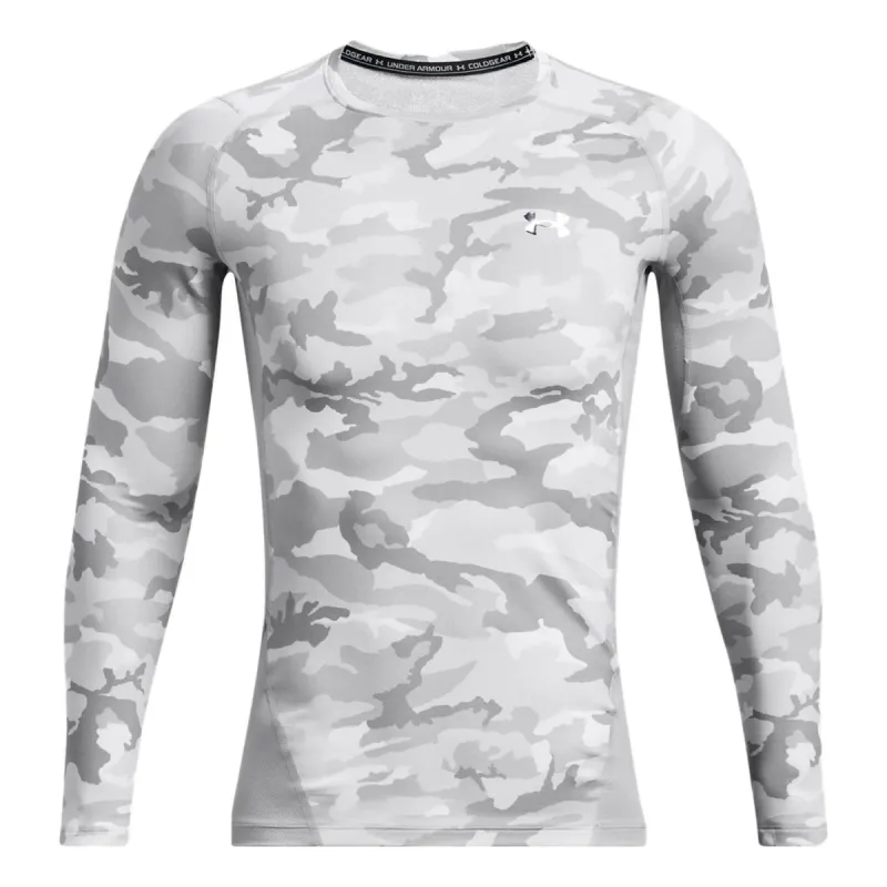Under Armour ColdGear Infrared Compression Printed Crew 'Grey Silver' 1381744-011 sold by KicksCrew