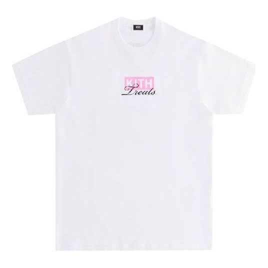 KITH Treats London Café Tee 'White Pink' KHT030085-101 sold by KicksCrew