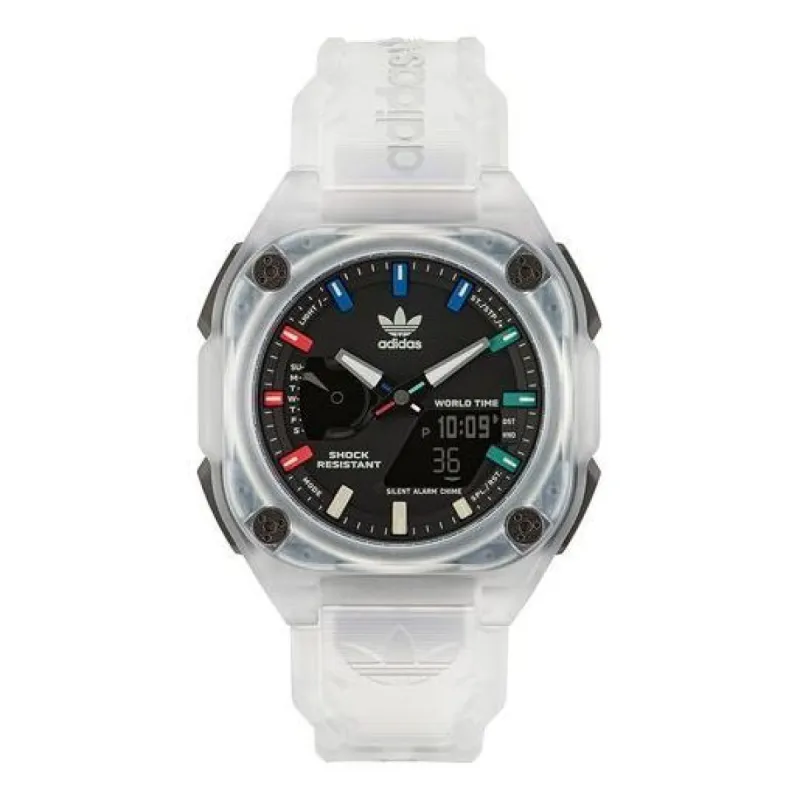 adidas Translucent Resin Strap Watch 'White Black' AOST230572I sold by KicksCrew