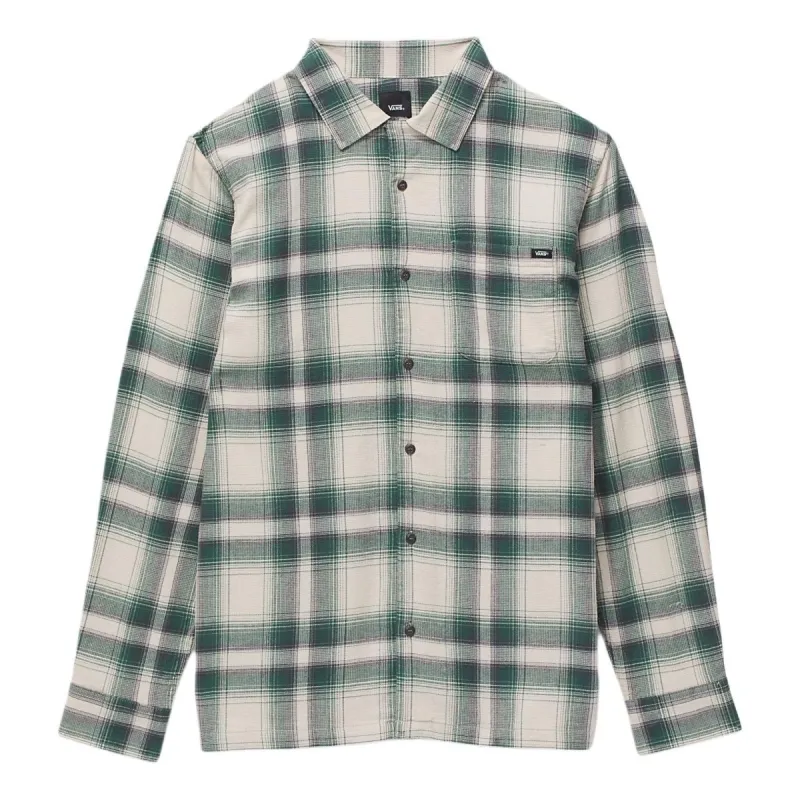 Vans Eastridge Long Sleeve Buttondown Shirt 'Oatmeal Green' VN000G78D01 sold by KicksCrew