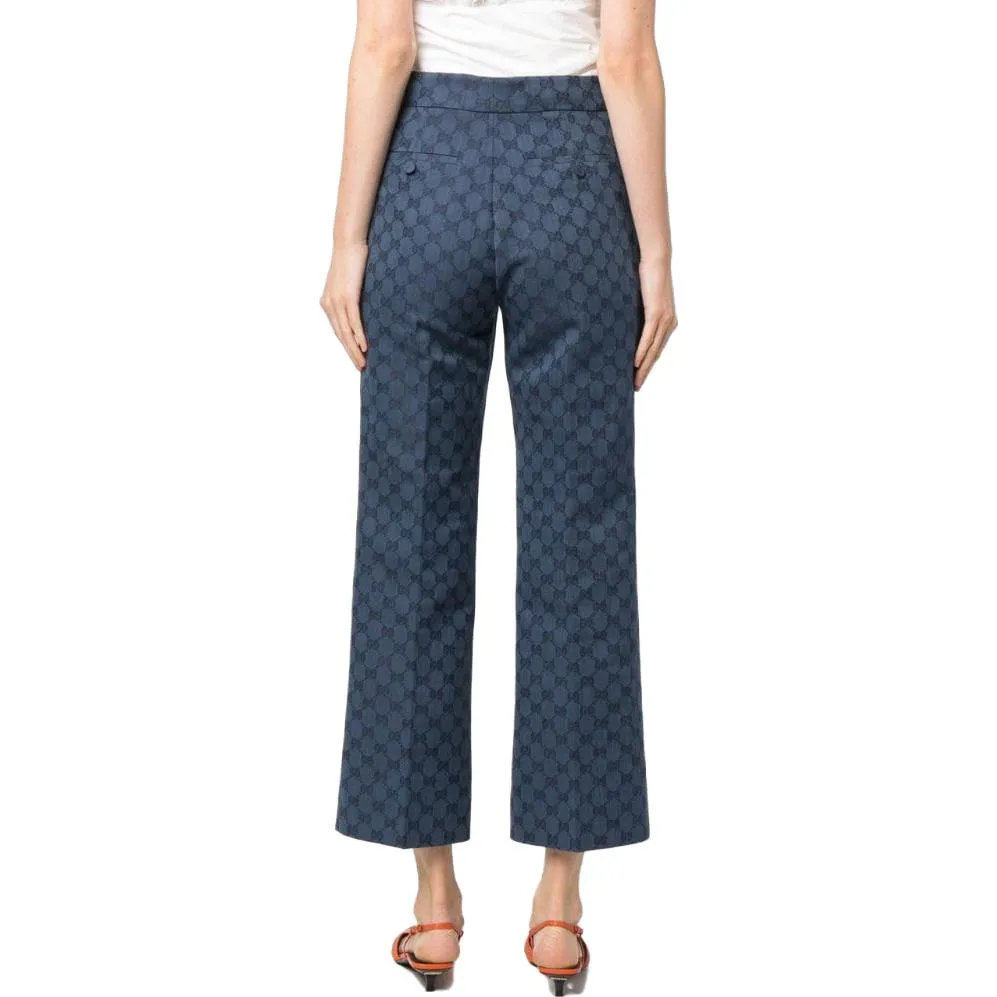 (WMNS) Gucci GG Linen Cotton Jacquard Pant 'Light Blue' 756517-ZAMC5-4258 sold by KicksCrew product image thumbnail 3