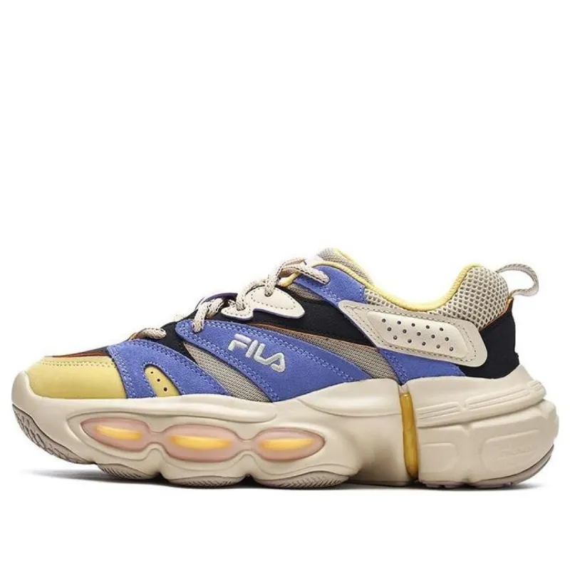 (WMNS) FILA ET Fashion Shoes 'Beige Bue Yellow' F12W312120FTB sold by KicksCrew