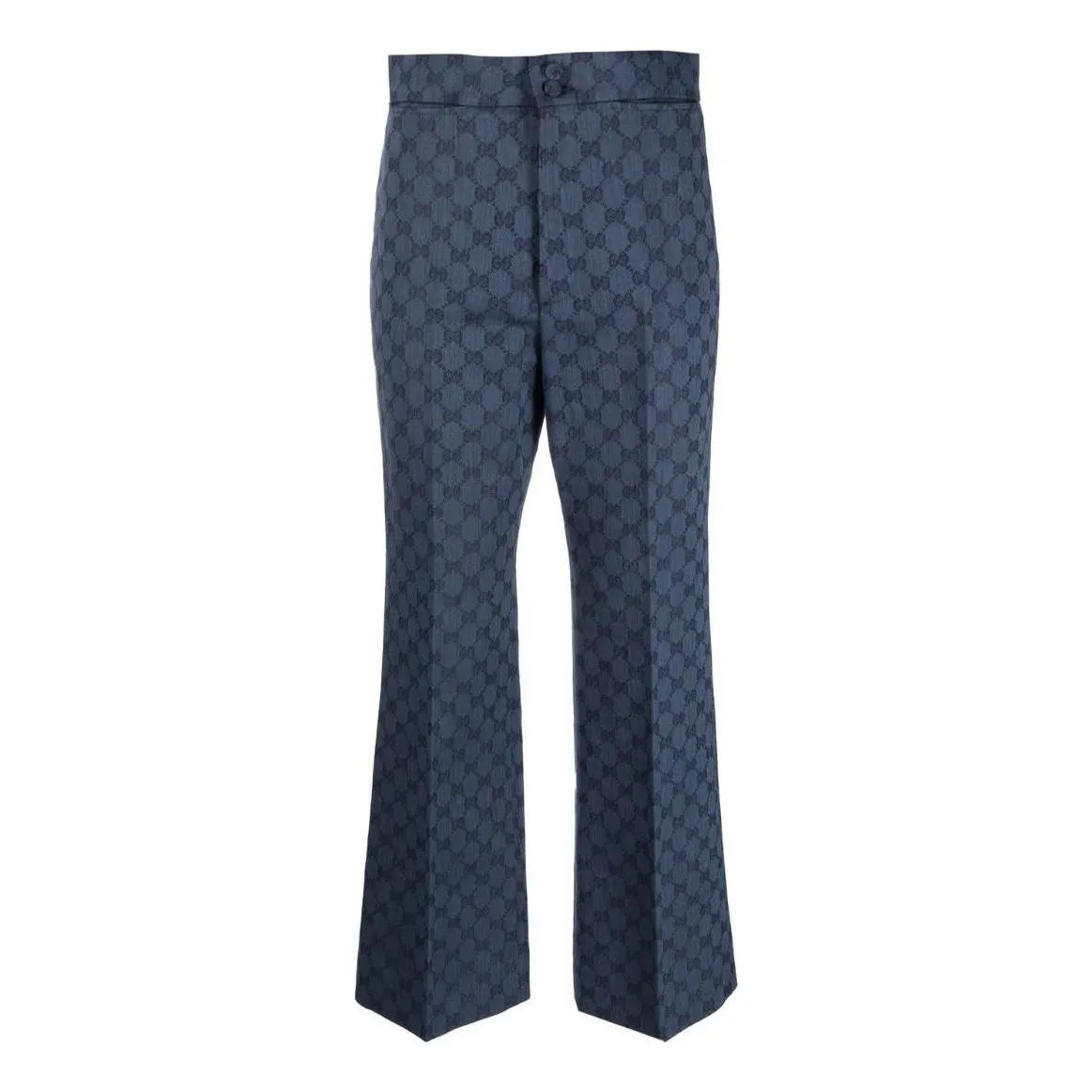 (WMNS) Gucci GG Linen Cotton Jacquard Pant 'Light Blue' 756517-ZAMC5-4258 sold by KicksCrew