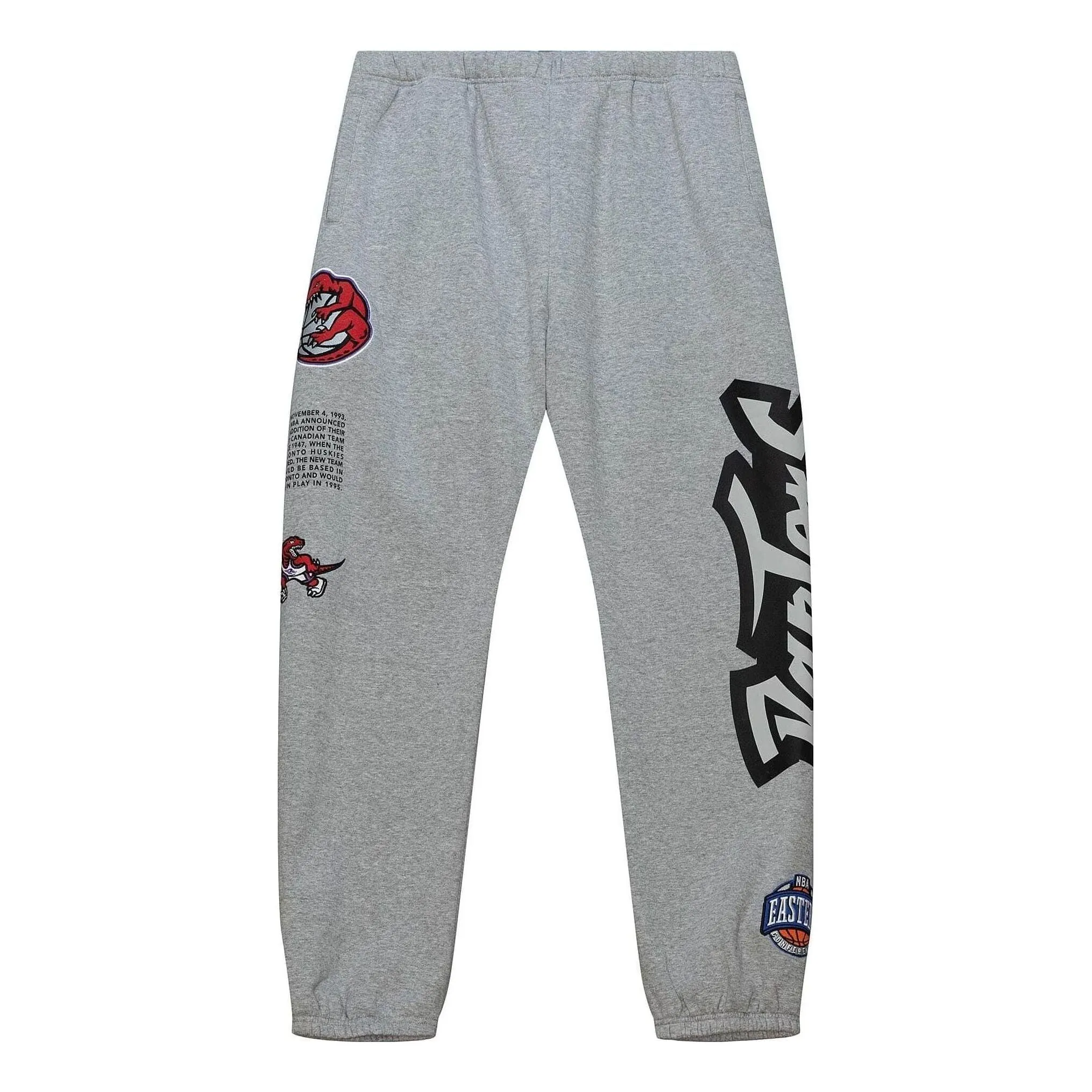 Mitchell & Ness x NBA Team Origins Fleece Pants 'Toronto Raptors' PSWP4850-TRAYYPPPGYHT sold by KicksCrew